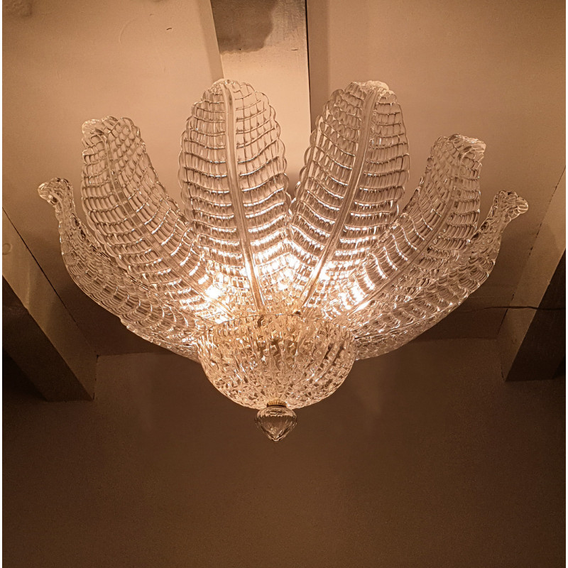 Mid century modern Murano glass chandelier