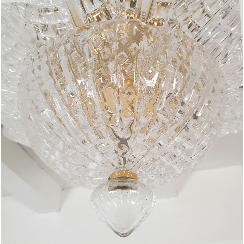 Mid century modern Murano glass chandelier