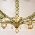 Mid Century Modern green Murano chandelier