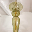 Large Mid-Century Modern green Murano chandelier