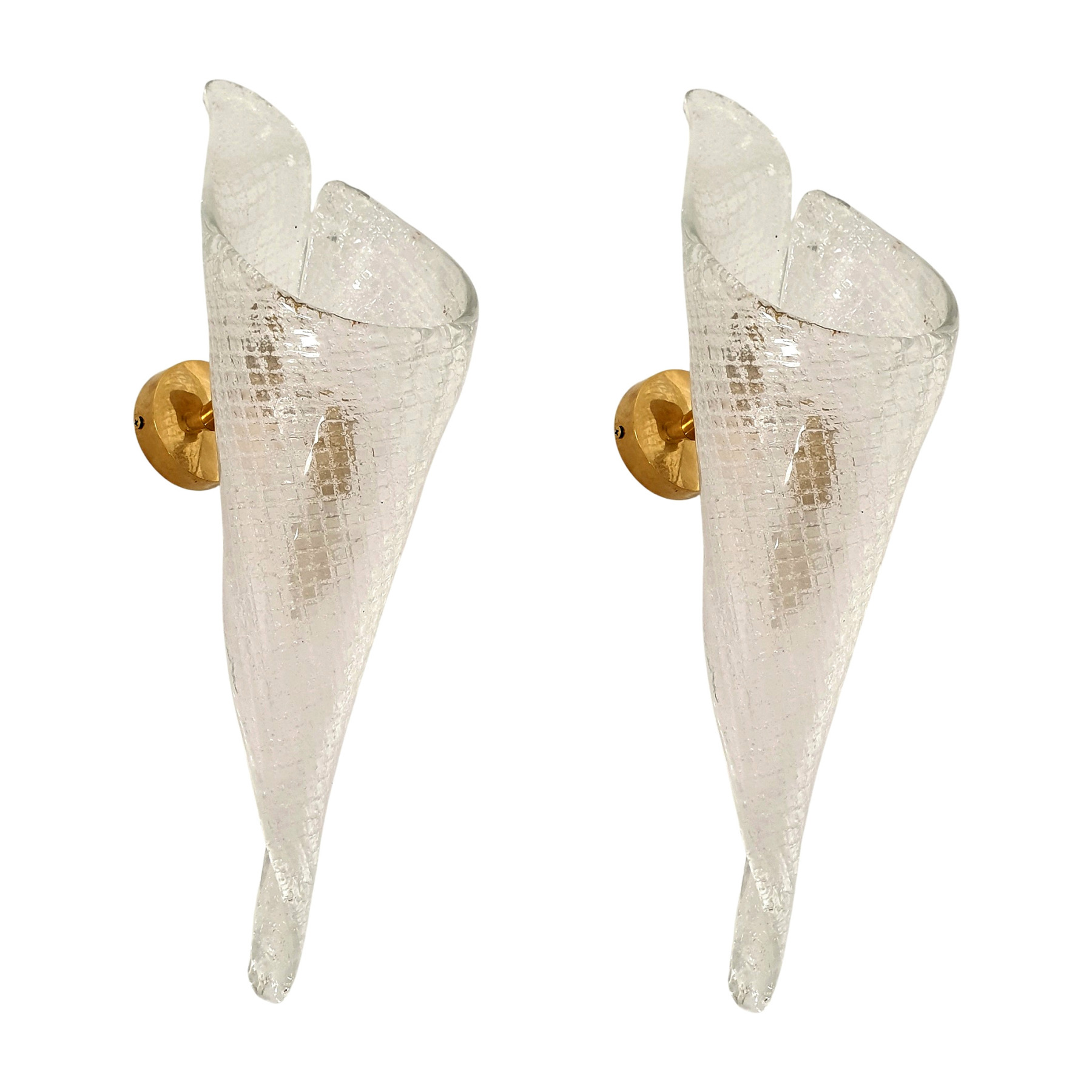 Mid-Century Murano glass sconces - a pair