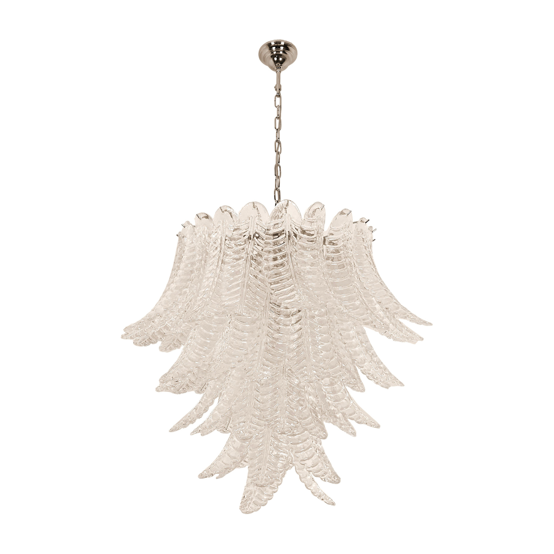 Murano Glass Leaves Chandelier, Italy