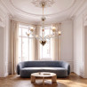 Light Blue Murano glass chandelier, Italy 1980s