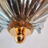 Light Blue Murano glass chandelier, Italy 1980s