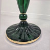 Pair of green, mid century modern, Murano glass floor lamps