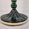 Pair of green, mid century modern, Murano glass floor lamps