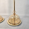 Pair of Murano glass mid century modern floor lamps, Italy