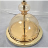 Pair of Murano glass mid century modern floor lamps, Italy